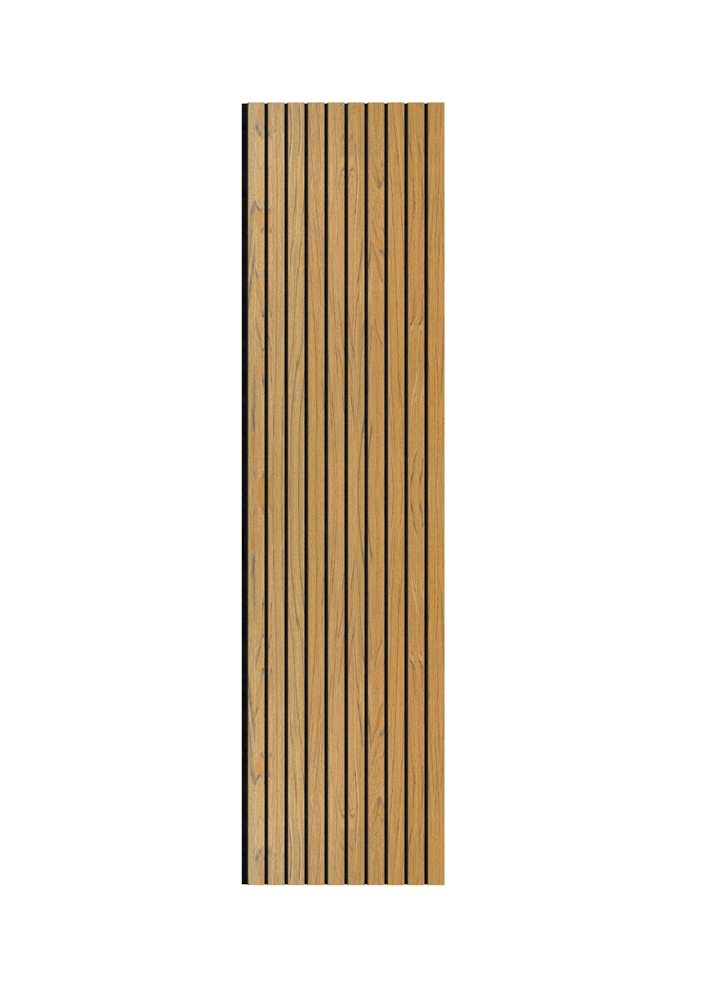 Acoustic Slat Wall Panels | Premium ExtraWide Slats | 240cm x 60cm | Teak - Image 3